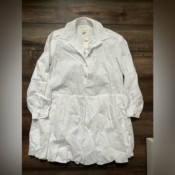 BNWT — Anthropologie Maeve Bubble Hem Shirt Dress — Size XS - Picture 4 of 5
